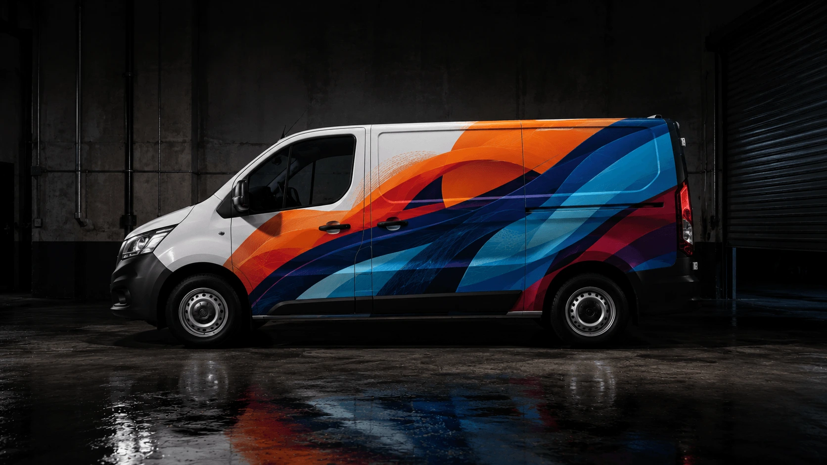 Commercial van with full-colour vehicle wrap branding — vehicle branding Nairobi